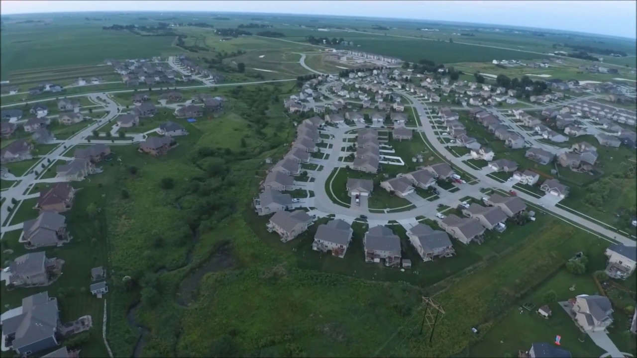 Fourmile Creek Flood at St. James Place. Ankeny, Iowa July 1, 2018.