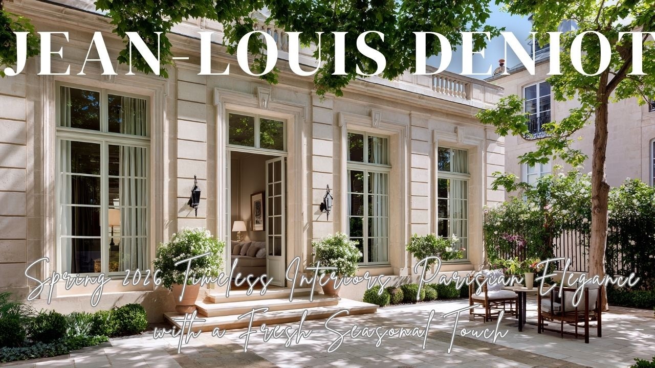 Spring 2026 Timeless Interiors Inspired by Jean Louis Deniot Parisian Elegance with a Fresh Seasonal