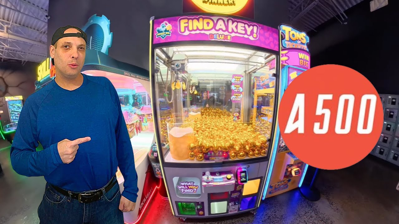 Playing Golden Egg Claw Machine at Action 500