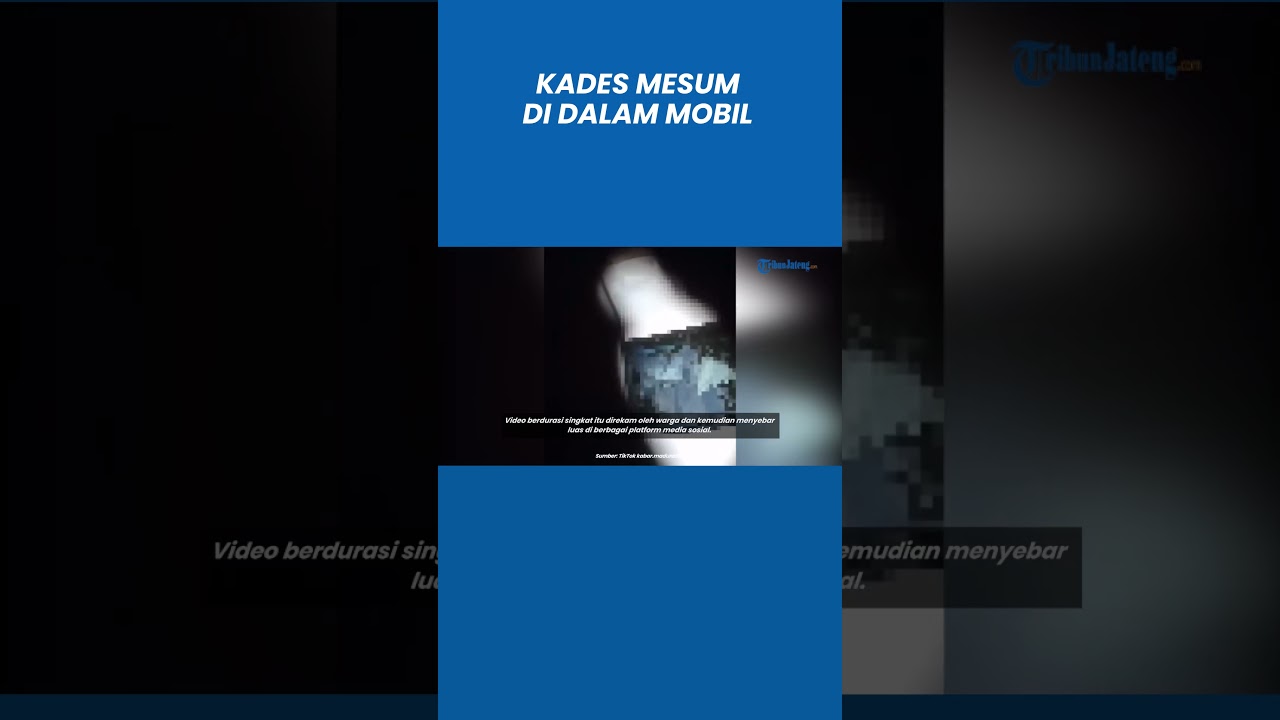 Terekam Kades di Pandeglang Mesum di Dalam Mobil Bersama Wanita Cantik