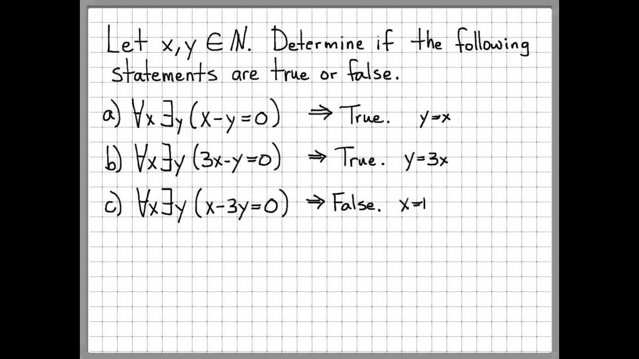 Proof and Problem Solving - Quantifiers Example 03