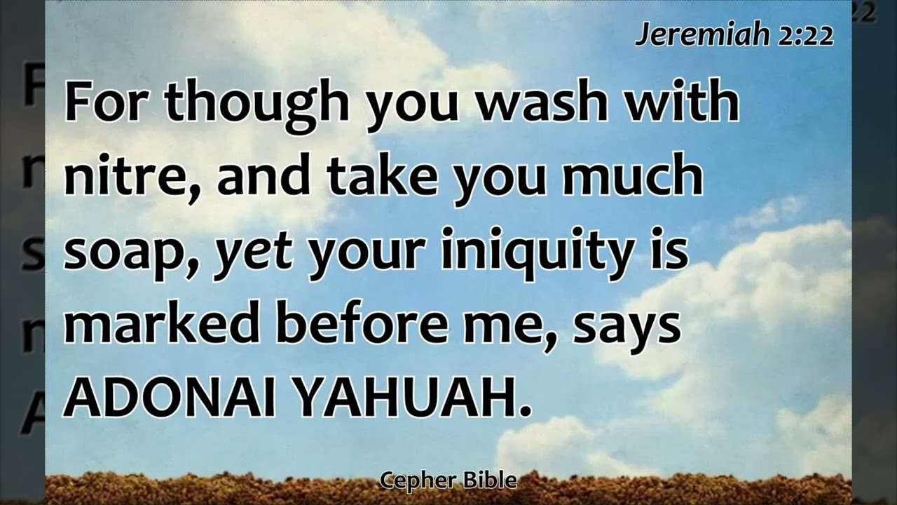 Jeremiah 2 Yirmeyahu Read from Cepher