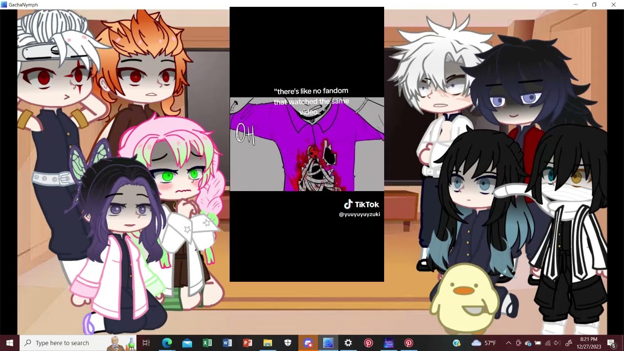 Hashiras react to giyuu as Michael Afton|| First reaction video|| !Blood!|| Shorter than shinobu