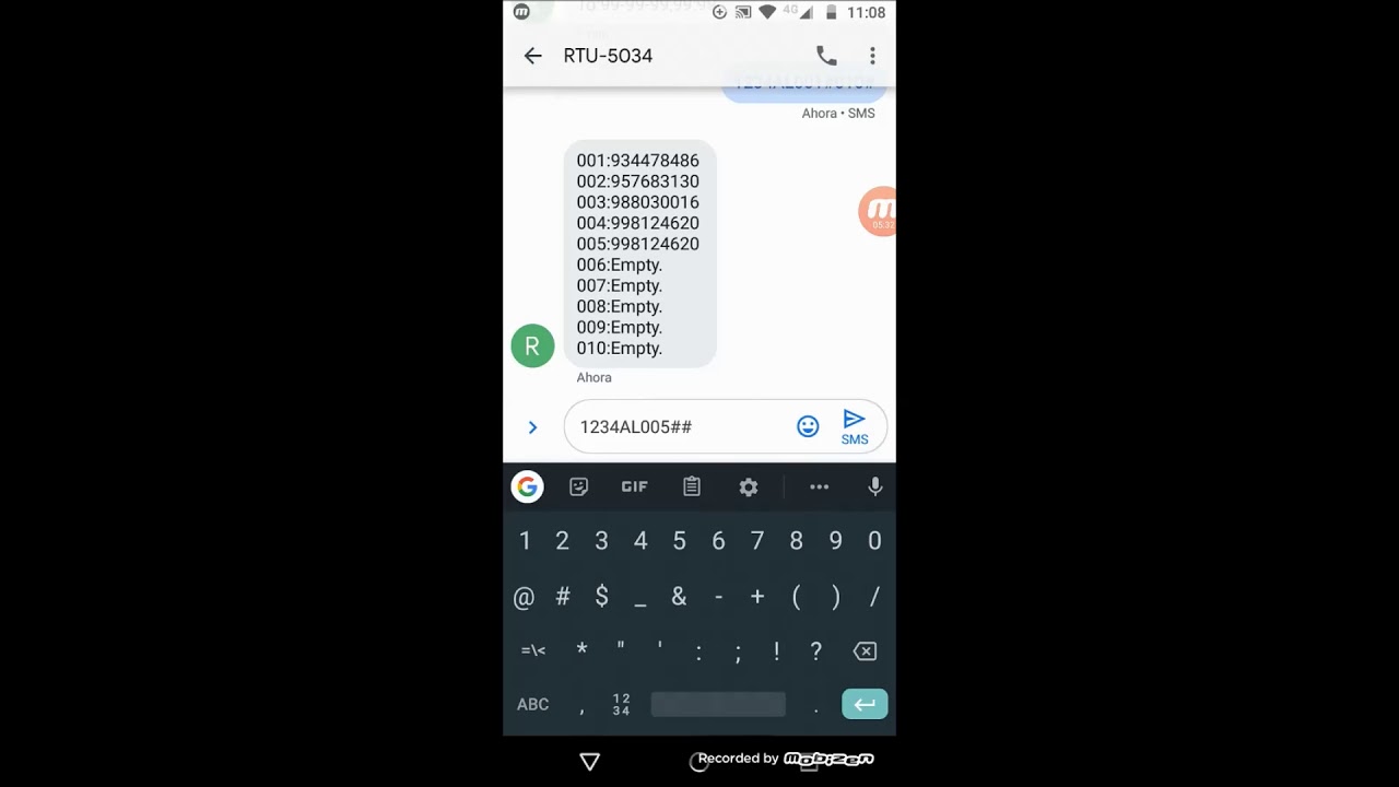RTU5034 Relé GSM Configuración