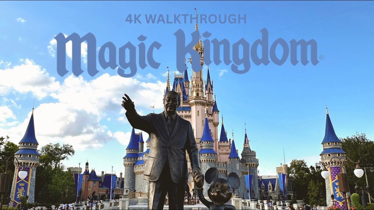Walking Up To Cinderella's Castle 4K - Disney's Magic Kingdom Walkthrough | Walt Disney World 2025
