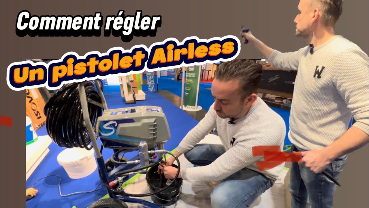Comment régler son pistolet Airless en peinture 😉👍