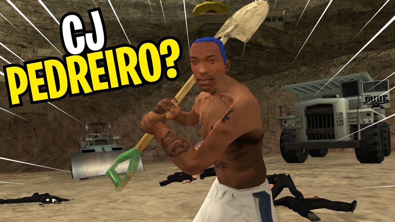 FAZENDO AS MISSÕES DA PEDREIRA NO GTA SAN ANDREAS 👷🏾‍♂️💣