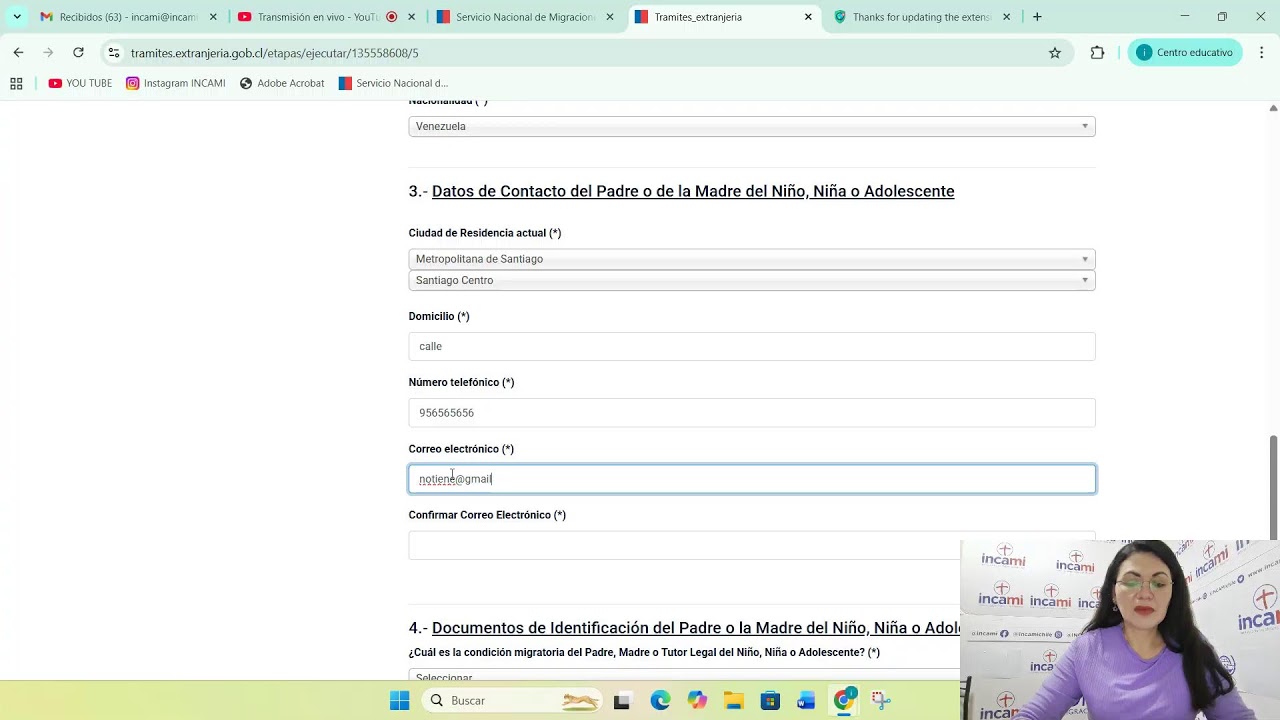 Solicitud de Residencia menor de edad