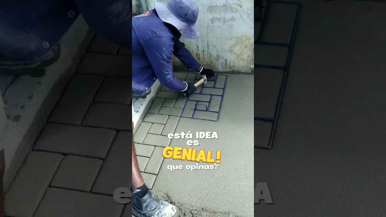 estampado de piso #construcci&oacute;n