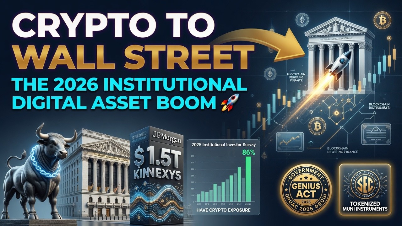 𝗖𝗿𝘆𝗽𝘁𝗼 𝘁𝗼 𝗪𝗮𝗹𝗹 𝗦𝘁𝗿𝗲𝗲𝘁: 𝗧𝗵𝗲 𝟮𝟬𝟮𝟲 𝗜𝗻𝘀𝘁𝗶𝘁𝘂𝘁𝗶𝗼𝗻𝗮𝗹 𝗗𝗶𝗴𝗶𝘁𝗮𝗹 𝗔𝘀𝘀𝗲𝘁 𝗕𝗼𝗼𝗺 🚀
