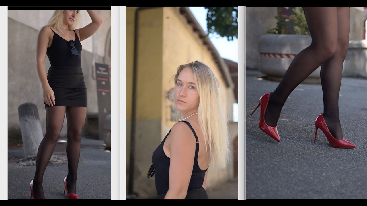 GLAMOUR MODELING EDITORIAL : Lingerie, Bodysuit, Sheer Tights, Pantyhose, Stockings (4K)