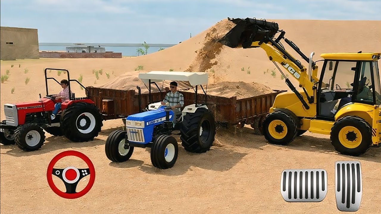 🛑Driver JCB and Uploading Stone🪨🚜 From the Dumper Truck in Game 🎮#gaming #games 