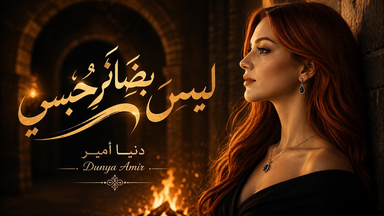 Official Lyric Video - Dunya Amir  -  ليس بضائرٍ حبسي  I دنيا أمير