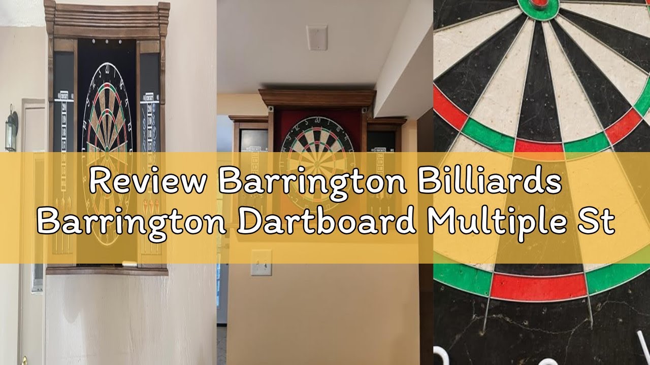 Review Barrington Billiards Barrington Dartboard Multiple Styles Pre-Assembled Wood Dartboard Cabine