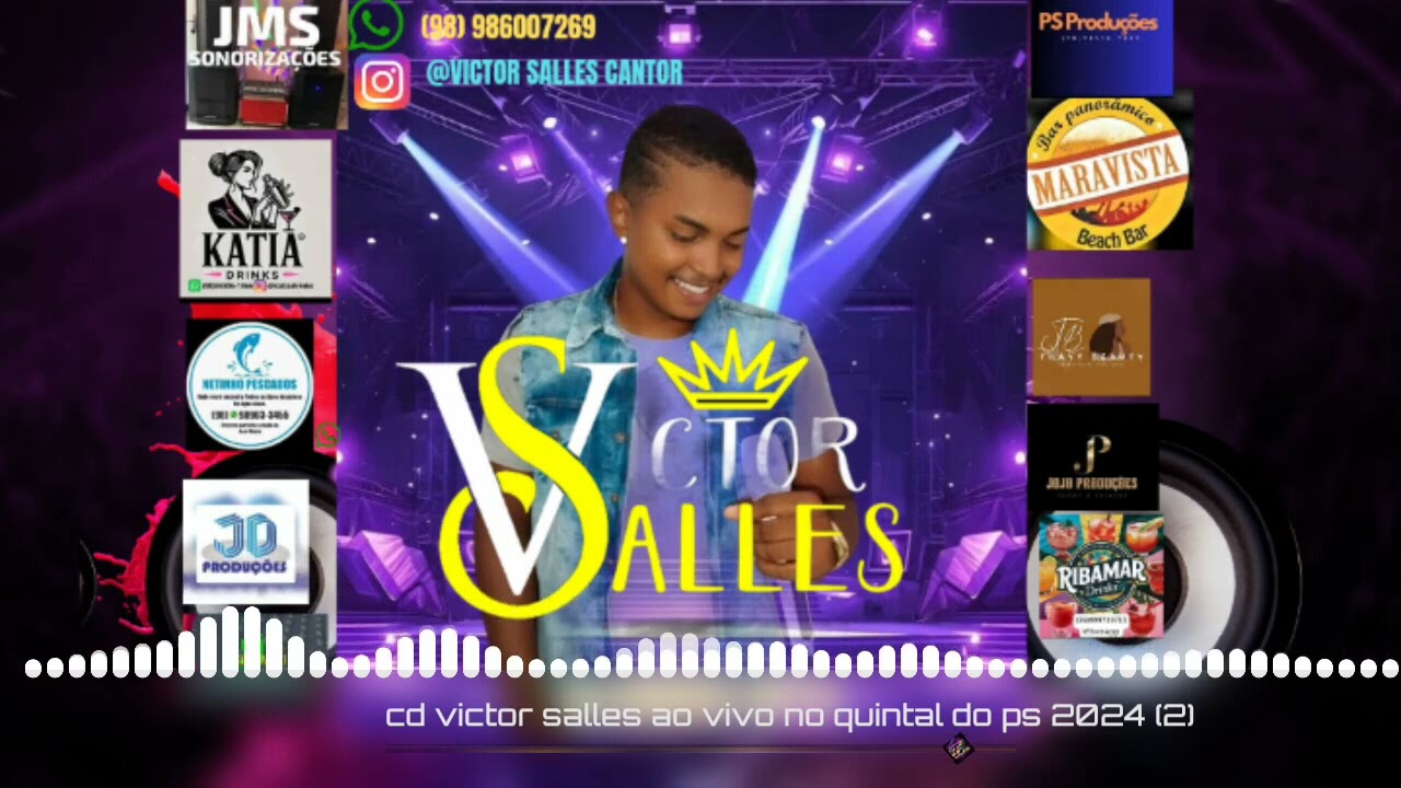 cd promocional Victor salles ao vivo no quintal do ps 2024