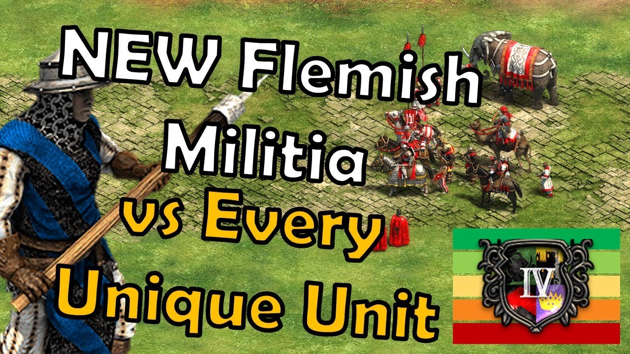 FLEMISH MILITIA vs UNIQUE UNITS | Post-Imperial Age | Burgundian UU | Age of Empires 2