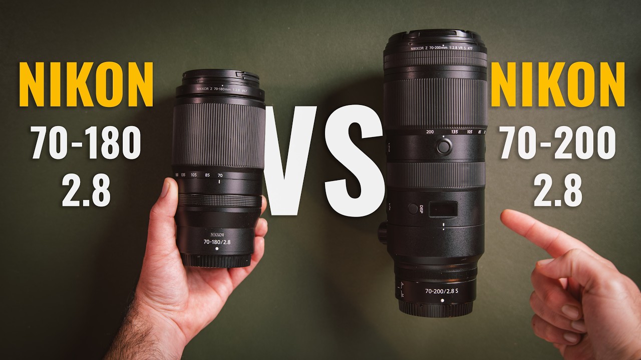 Nikon Z 70-180 vs 70-200 2.8 VR S — Preço, desempenho e recomendação final