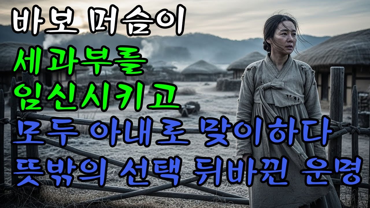 바보 머슴이 세 과부를 임신시키고 아내로 맞이하다 | 설화·민담·전설·오디오북