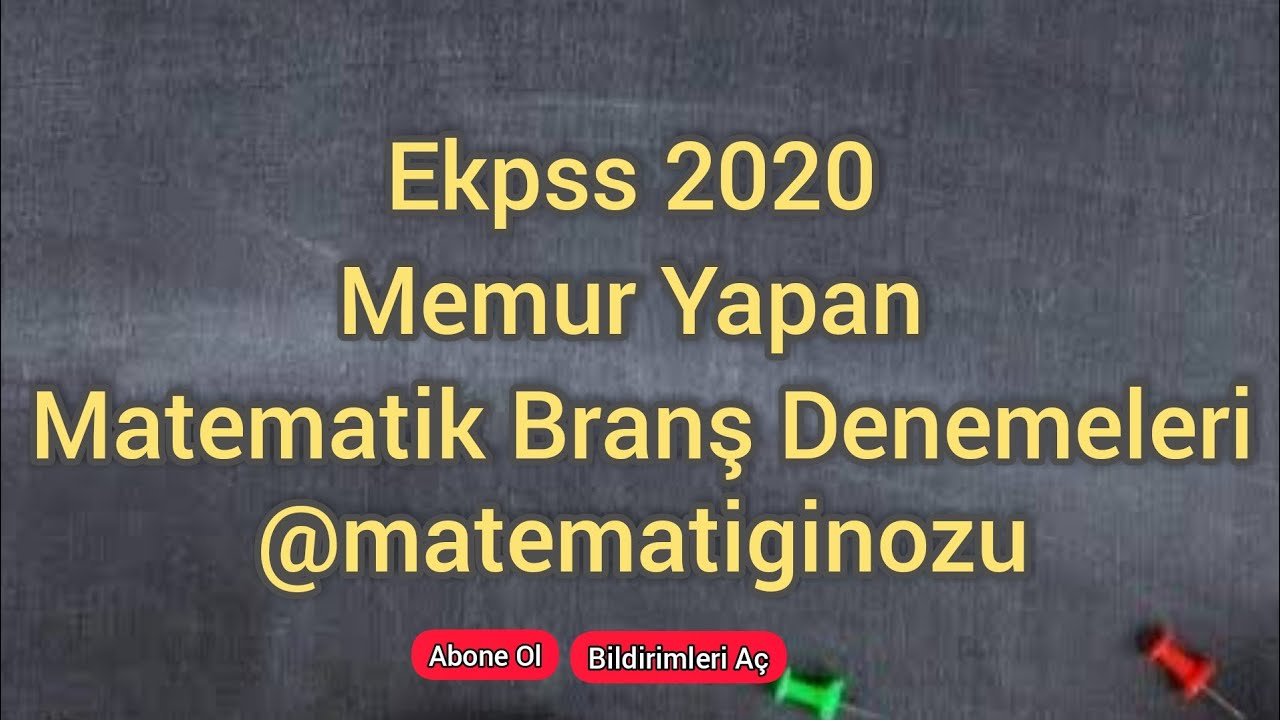 EKPSS 15.MATEMATİK DENEMESI-5 yıldızlı Lisans Denemesi