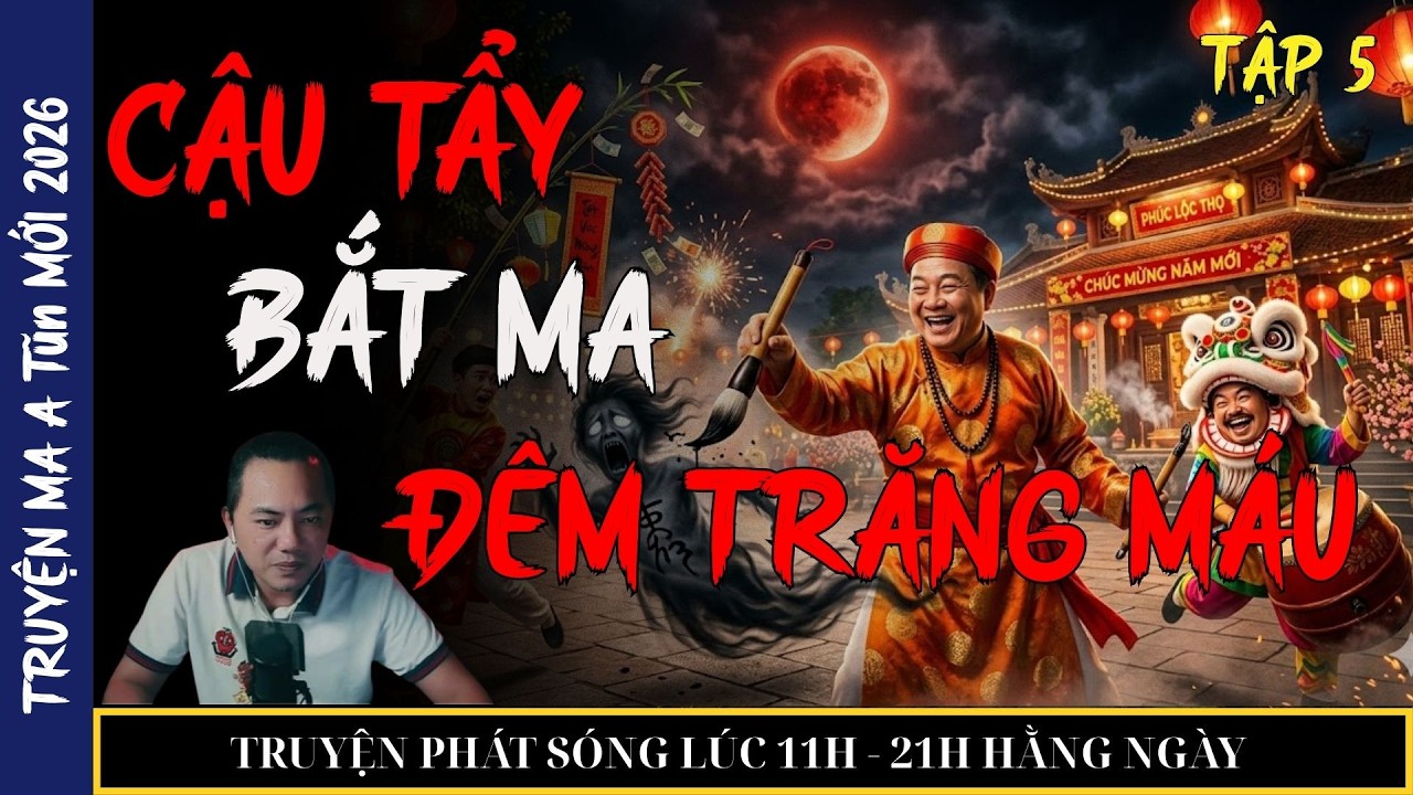 TRUYỆN MA QUÀNG A TŨN 2026 : CẬU TẨY BẮT MA ĐÊM TRĂNG MÁU (tập 5) HẾT | TRUYỆN MA ĐÊM KHUYA