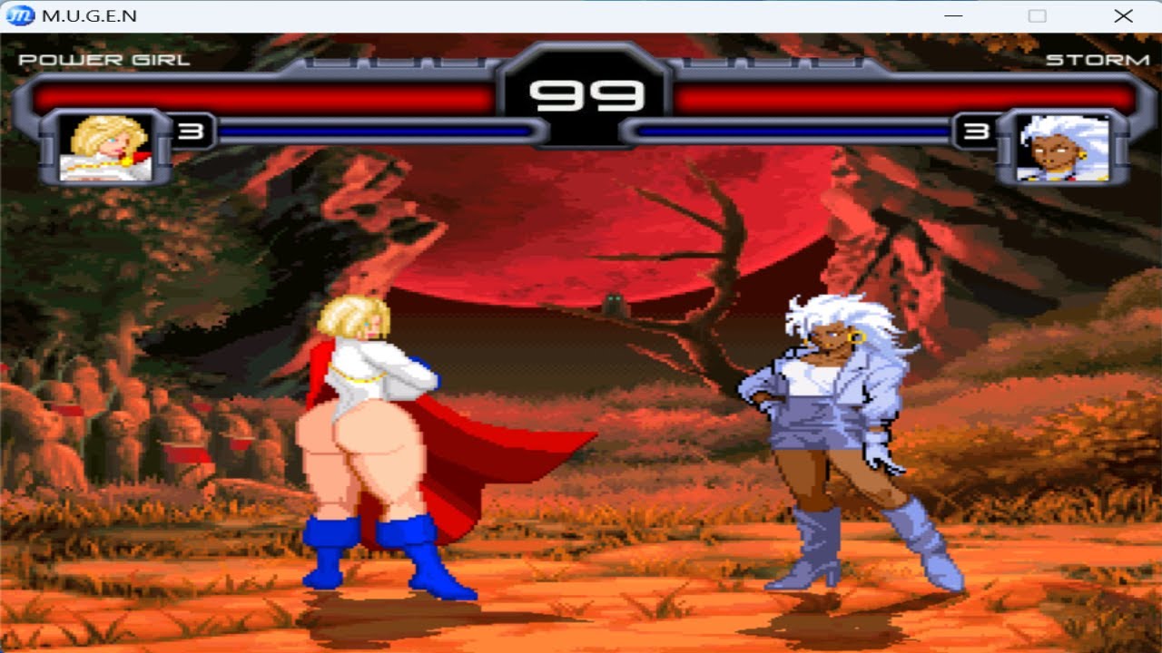 Power Girl vs Storm SUPER CRAZY FIGHT⚡DC Comics vs Marvel Mugen Battle Tribute 2024