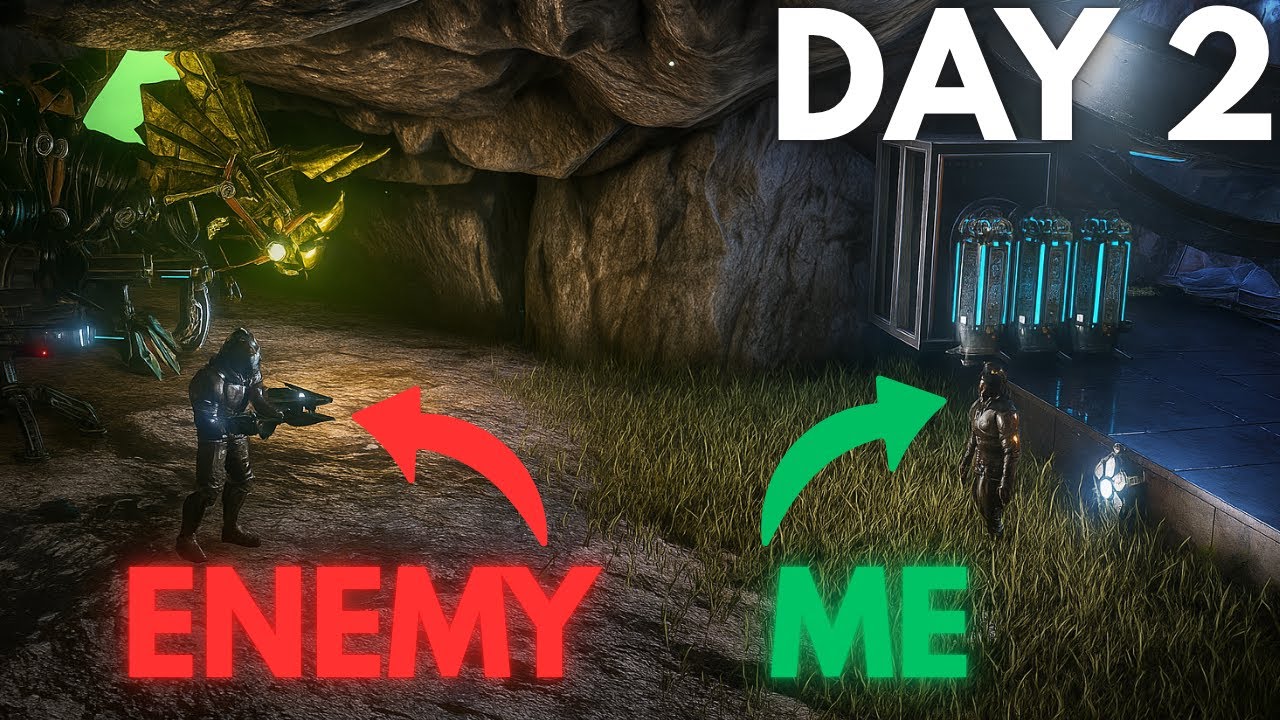 We Woke up to the Enemy Inside our Cave in ARK PVP...