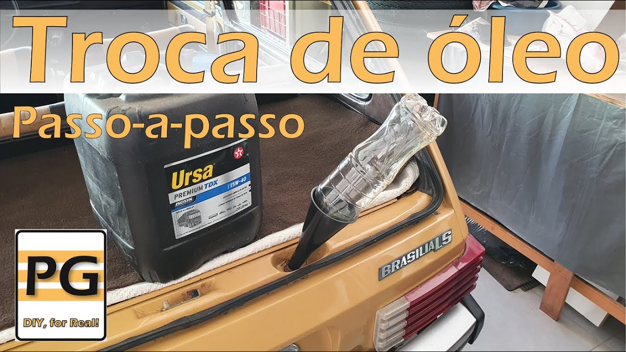 Como trocar o óleo do motor refrigerado a ar em casa - Confere aqui