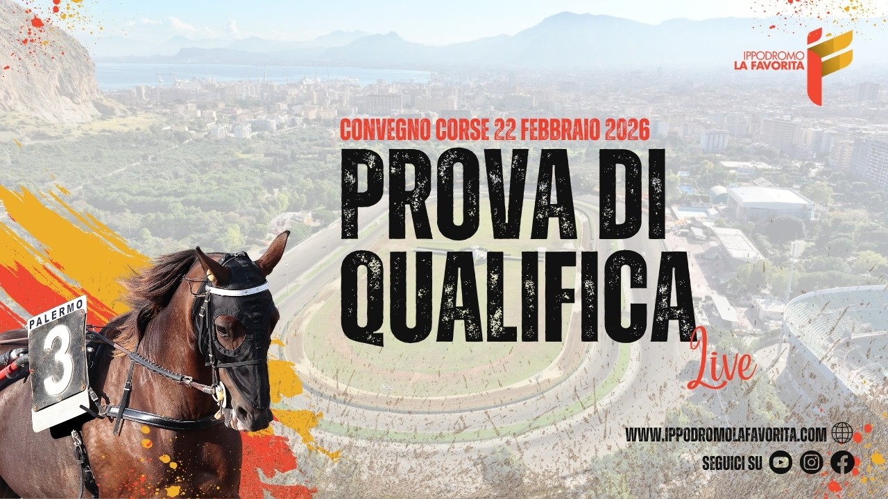 Live Prova di Qualifica del 22 Febbraio 2026 - 3 anni - Metri 1600