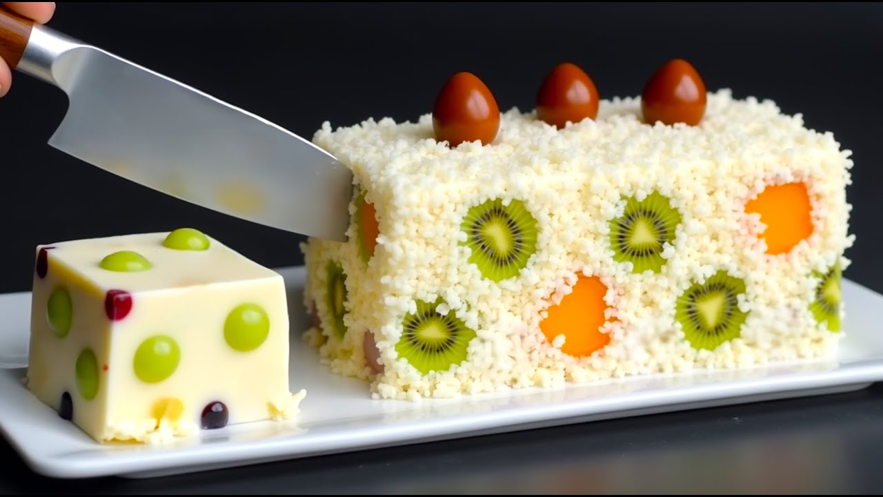 Nur Milch und Kondensmilch! Perfektes Fruchtdessert in 10 Minuten – ohne Backen!