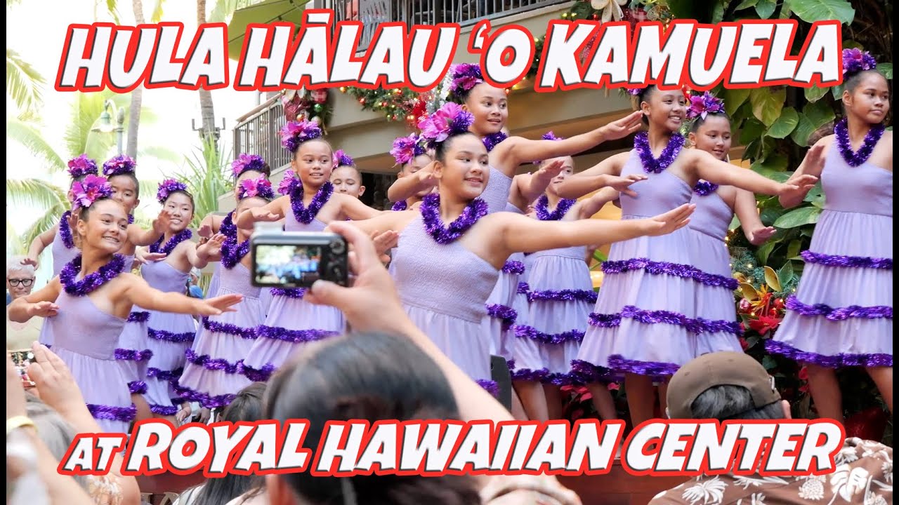 Hula Halau O Kamuela at Royal Hawaiian Center's Royal Grove November 27, 2024