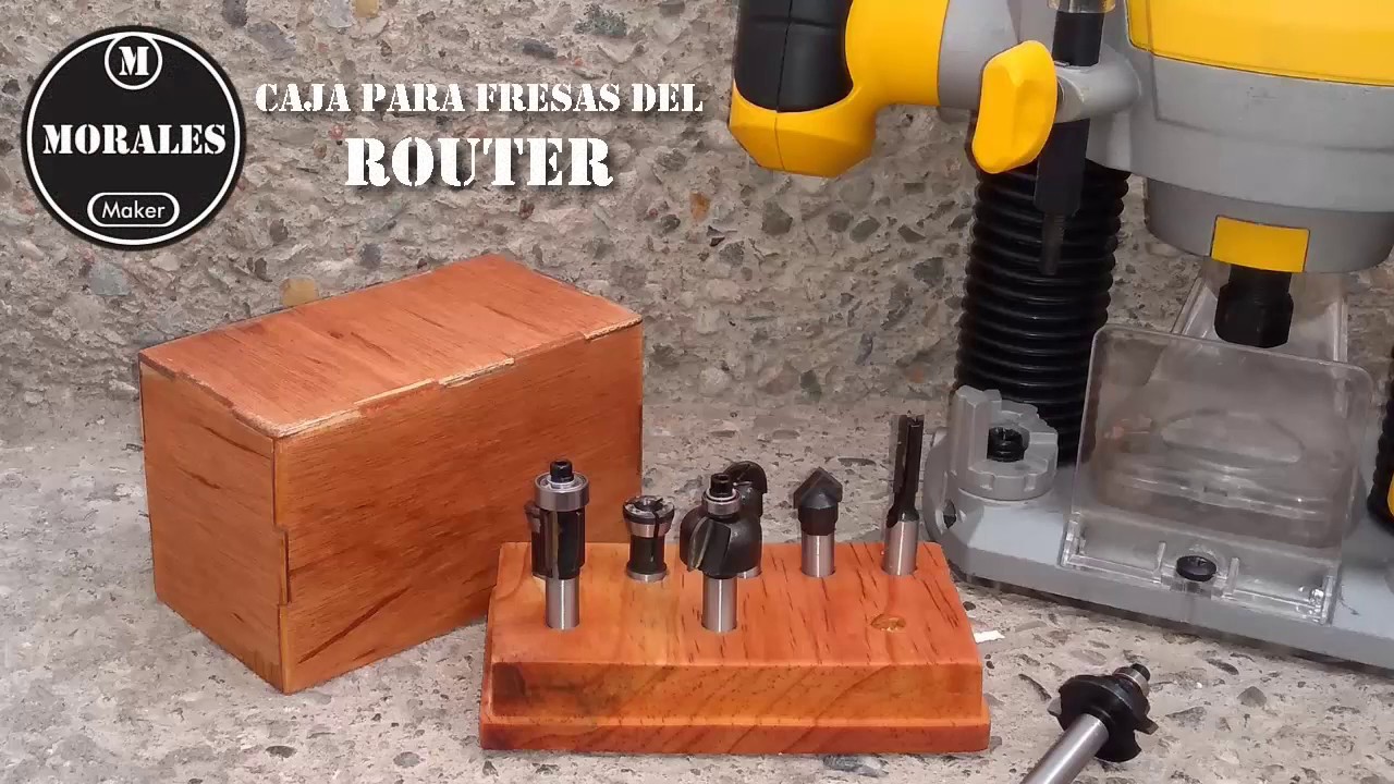 Caja para guardar las fresas del router