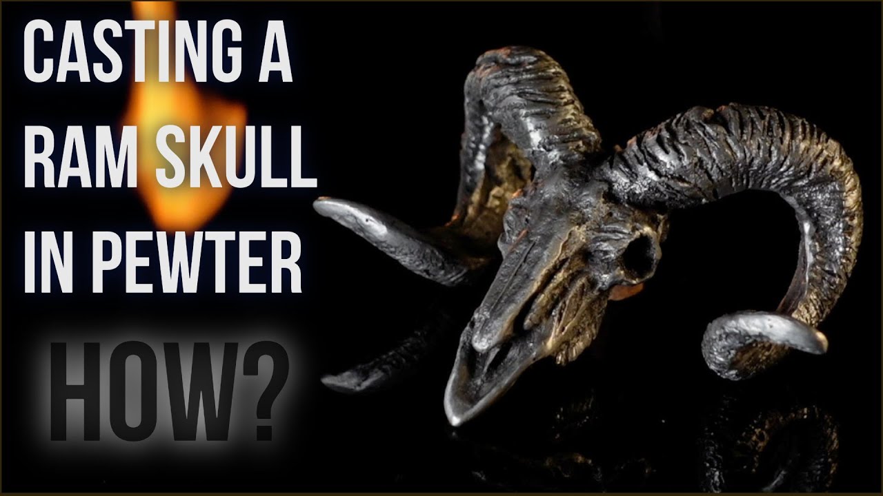 Casting a Mini Ram Skull in Pewter &ndash; Simple Metal Casting at Home