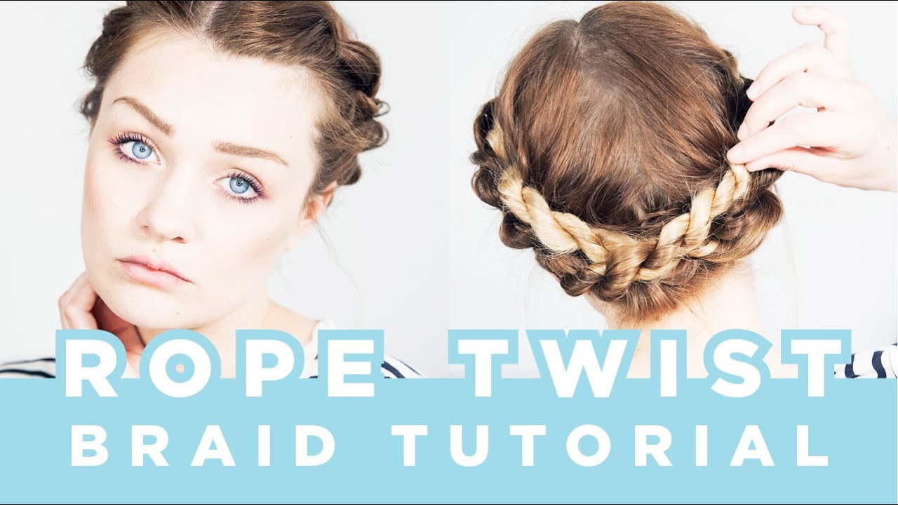 ROPE TWIST BRAID HAIR TUTORIAL
