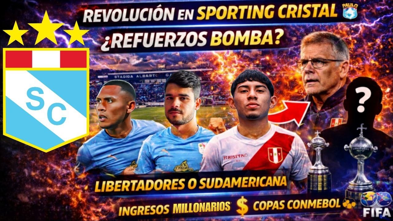 ⚡ CAMBIO TOTAL en el SPORTING CRISTAL 🔵 Qué necesita para pelear la COPA? ¿viene un nuevo delantero?