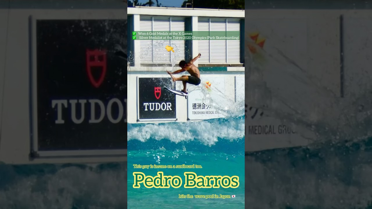 Pedro Barros at Surf Stadium Shizunami🇧🇷🛹#perfectswell  #wavepool #private session #japan