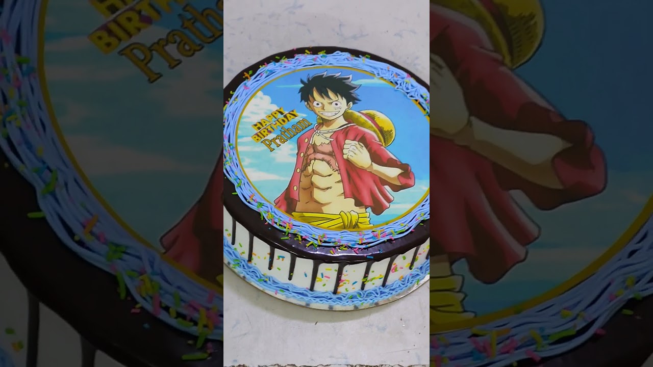 luffy photo cake 🎂