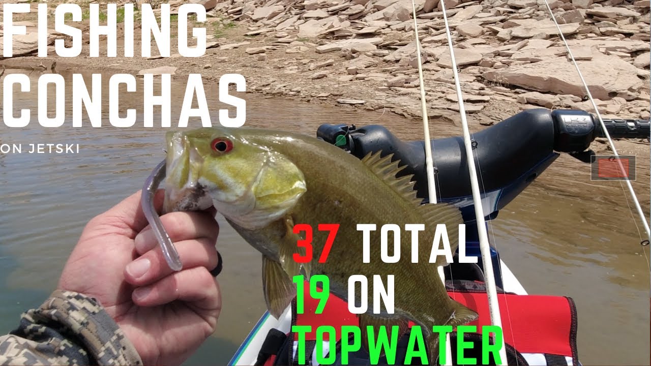 Catching Fish at Conchas Lake off a Jetski
