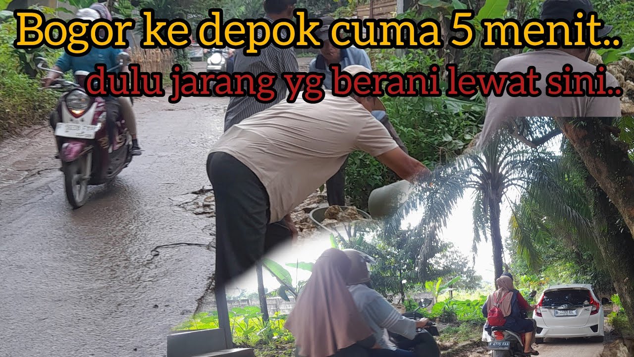 alternatip bogor ke depok cuma 5 menit...lewat kampung sini...masih asri..