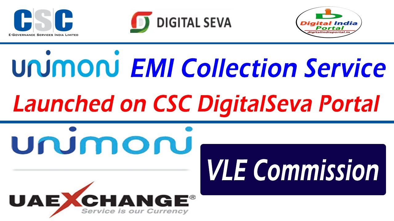 UNIMONI EMI Collection Service Launched on Digitalseva Portal