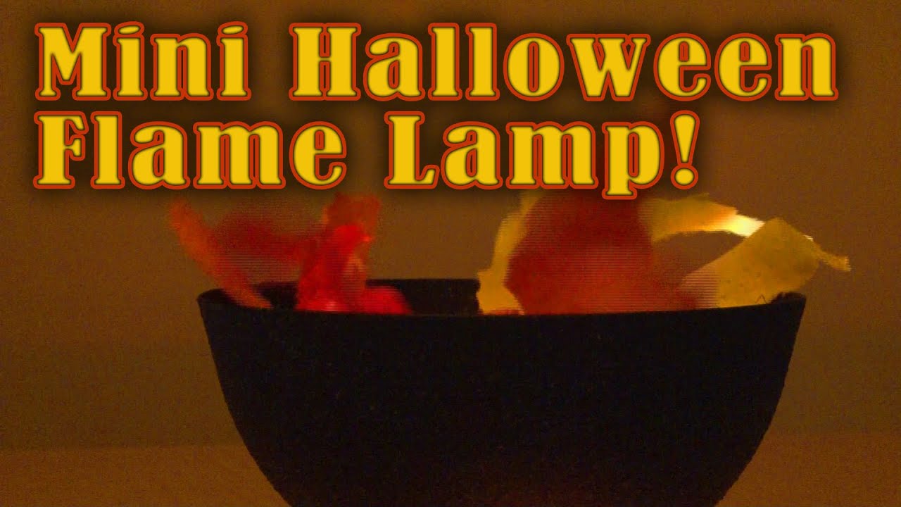 Mini Halloween Flame Lamp!