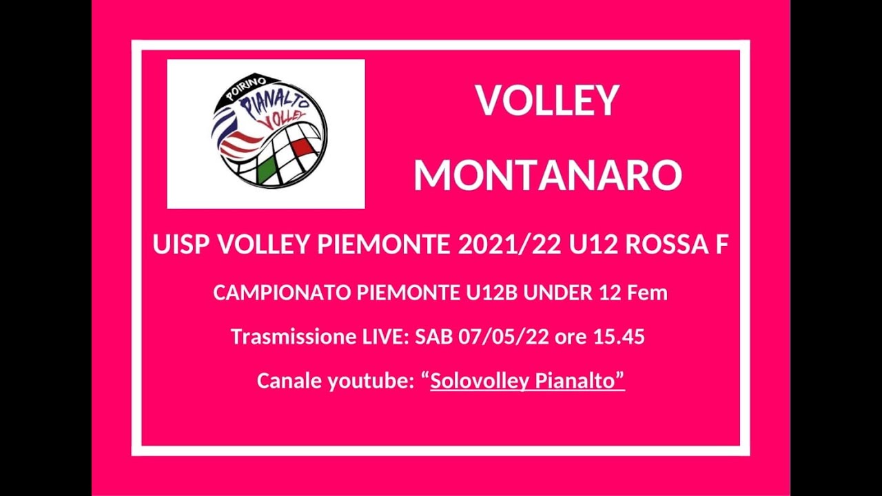 PIANALTO U12 ROSSA - VOLLEY MONTANARO _ UISP Volley Campionato Under 12 F 2021/22