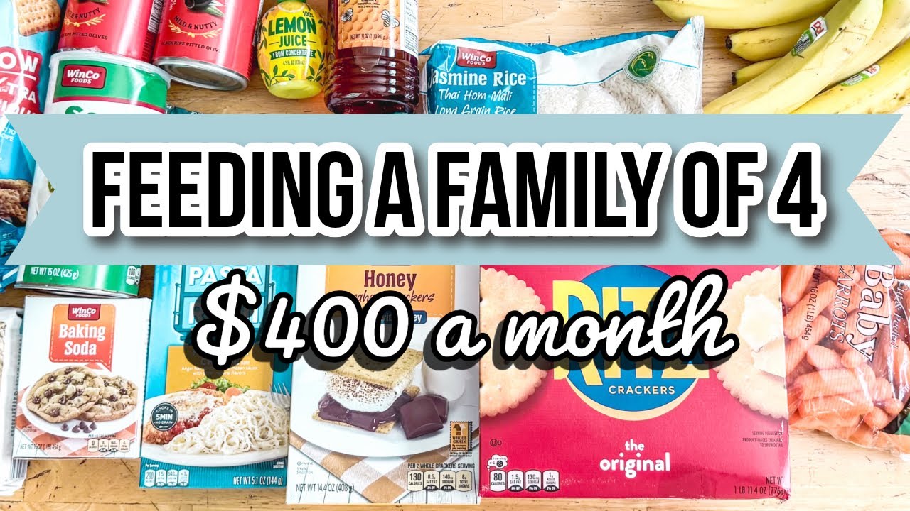 MONTH OF GROCERIES | Feeding a Family of 4 on $400