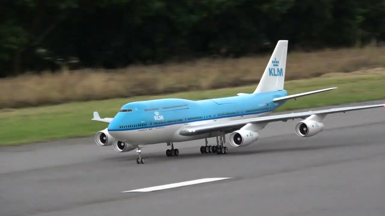 HSDJETS Boeing 747 EDF 90mm x 4 HBY-747 KLM Colors