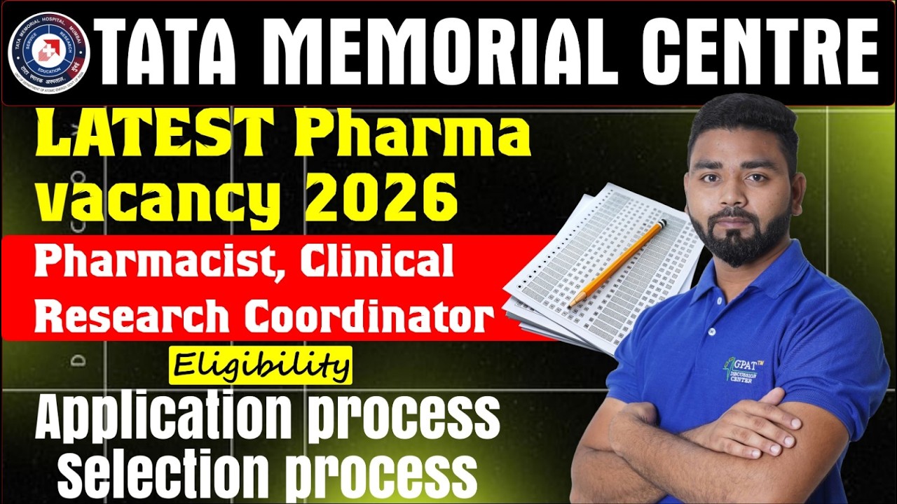 TMC Pharmacist Vacancy 2026 Out  | Clinical Research Coordinator | Don&rsquo;t Miss! #job #tmc