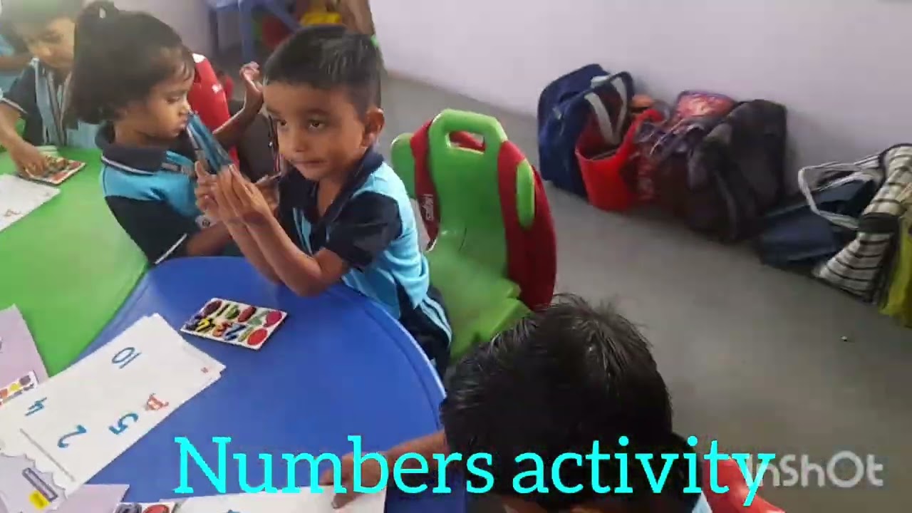 Nursery Class Activity                                             Numbers Activity 