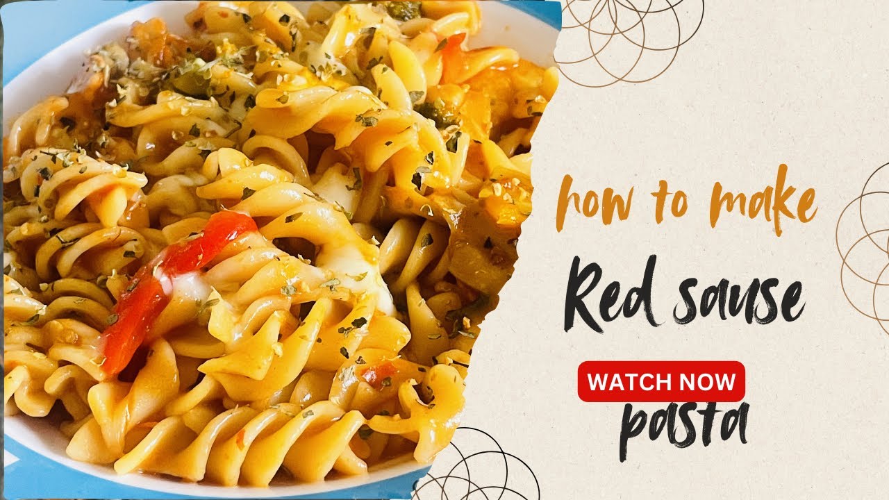 How to make red sauce pasta 🍝 with few ingredients ???!!!🤩|| Life of Fash|| Quick and easy!!