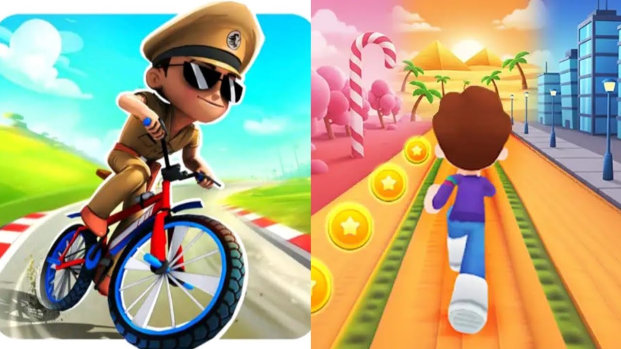 Little Singham Cycle Race VS Kooply Run Subway Craft Android New update Gameplay