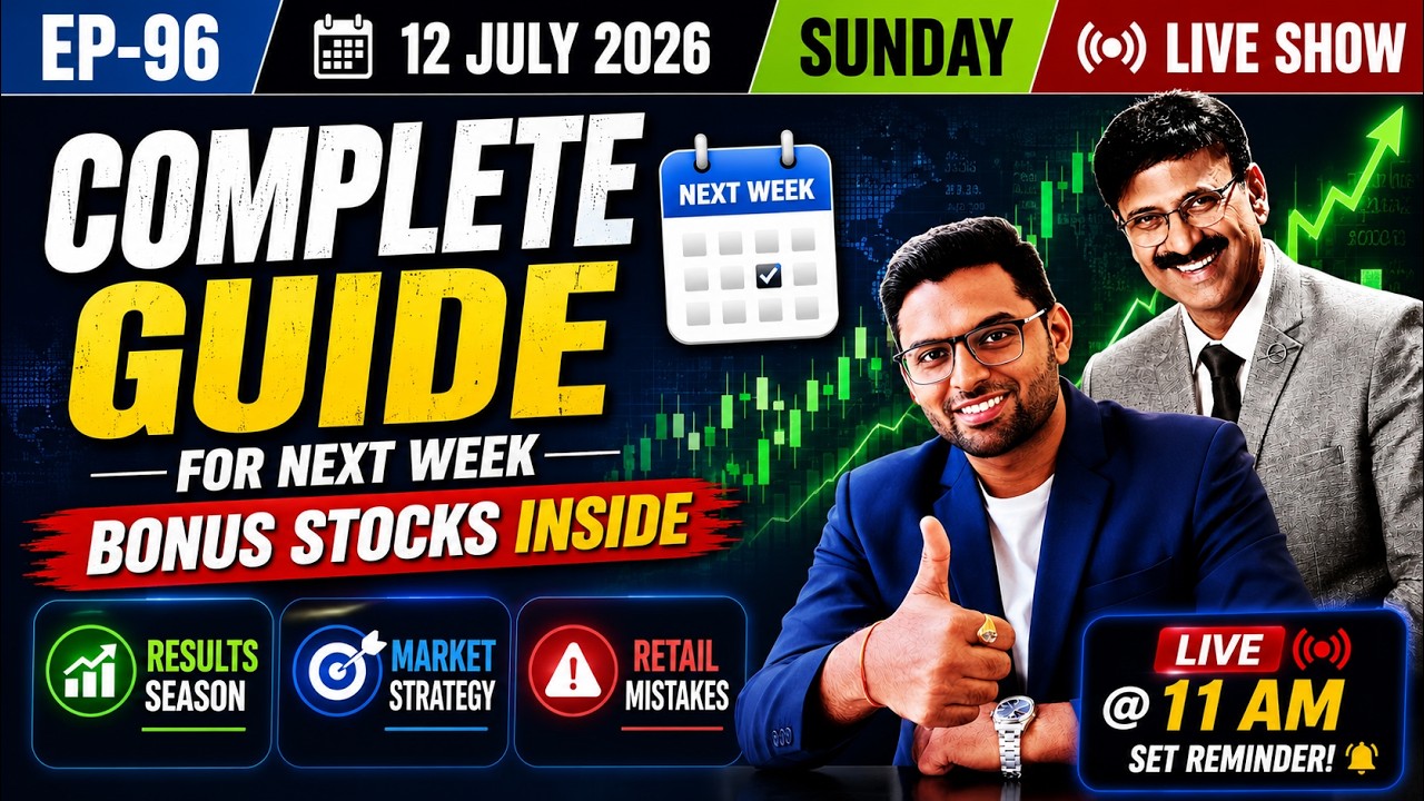 Complete Guide for Next Week  | Market Strategy, Results Season & Bonus Swing Stocks | Rohit Tated