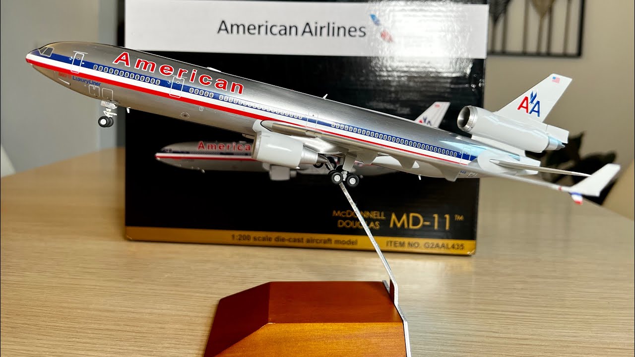 UNBOXING and REVIEW!! Gemini Jets 1:200 American md-11 reg. N1764B - G2AAL435