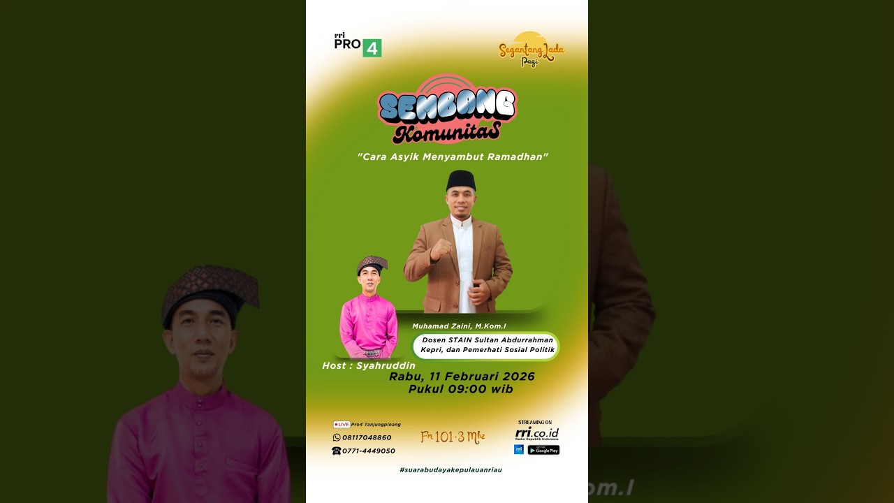 Sembang Komunitas : Cara Asyik Meyambut Ramadhan.